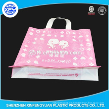 Venta directa de la fábrica de la bolsa de plástico del asa suave de la promoción Shenzhen